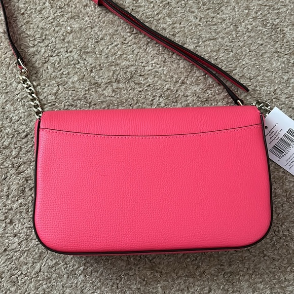 NWT Kate Spade Hot Pink Kristi Refined Grain Leather Crossbody Bag - Picture 8 of 10